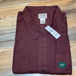 Vtg Deadstock LL Bean BeanFlex Twill Casual Button Down Shirt Size 3XL